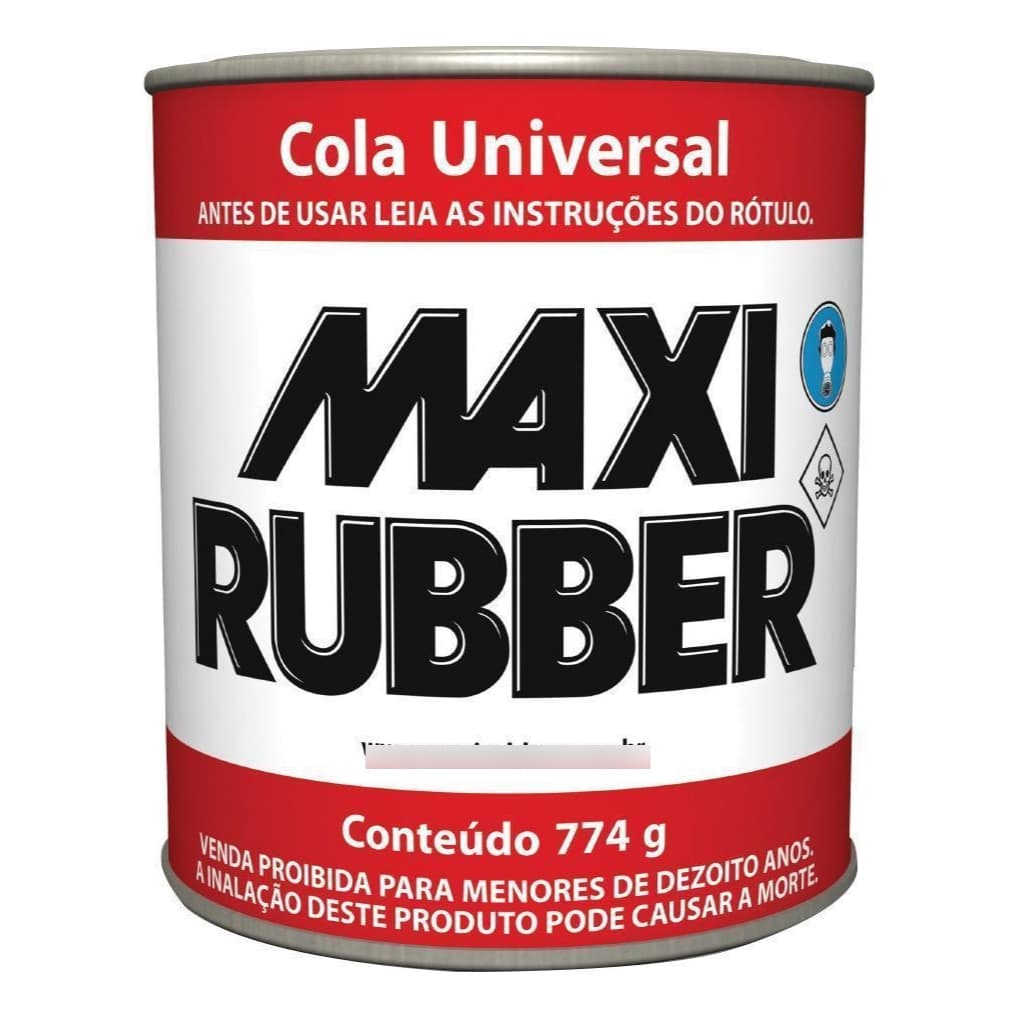 Cola Universal Borracha Couro MDF Metal Maxi Rubber 774g