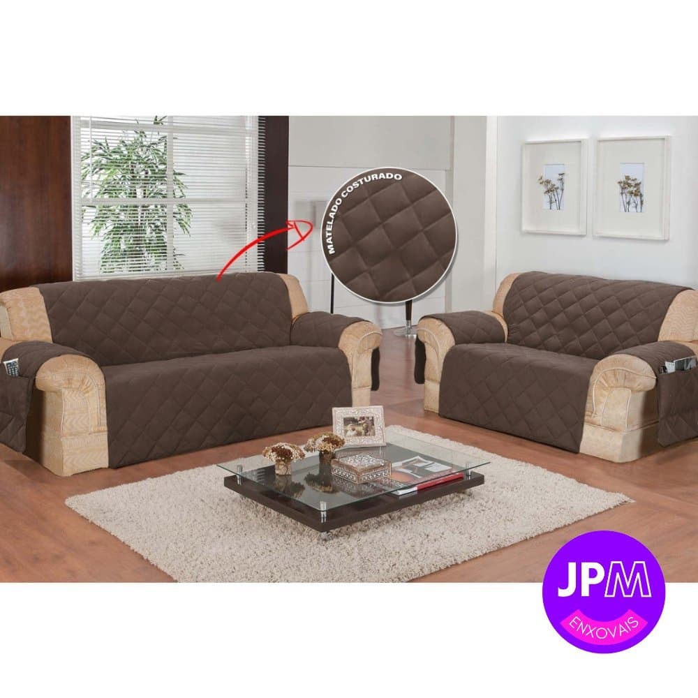 Protetor De Sófa 2 e 3 Lugares Matelado Conforto & Elegancia Diversas Cores Preço Imperdivel