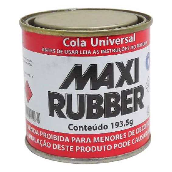 Cola Universal Borracha Couro Mdf Metal Maxi Rubber 193,5g