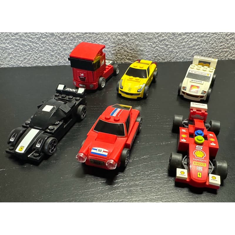 Coleção minaturas Lego Ferrai Shell - conjunto completo