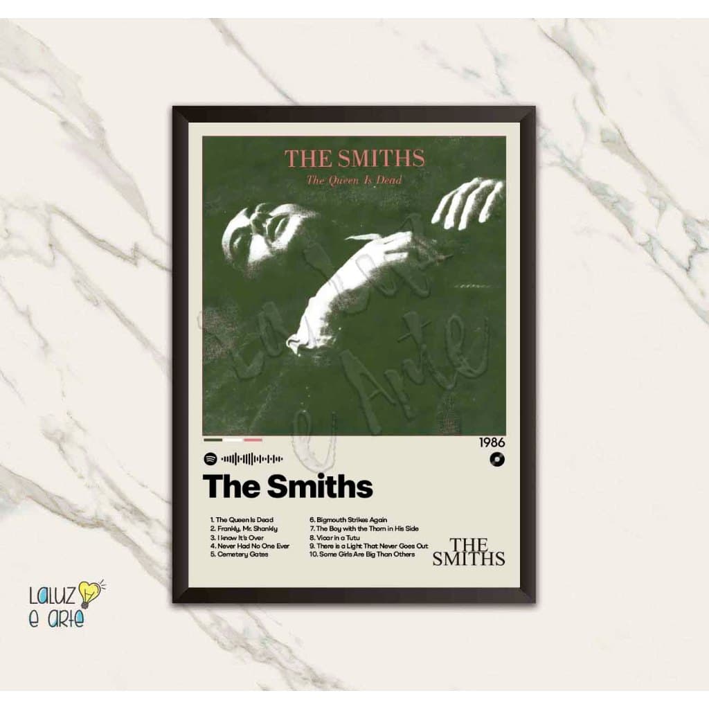 La Luz e Arte\Quadro Música\The Smiths\Quadro Decorativo\Spotify\Rock Alternativo\The Queen is Dead