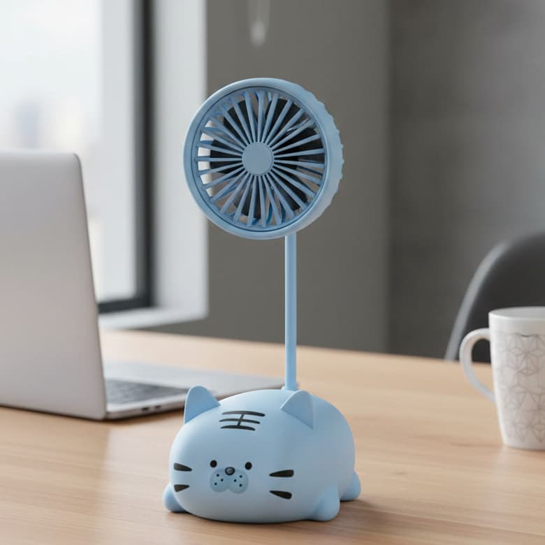 Mini Ventilador Portatil USB Recarregavel Secador Cílios Prático Computador Carro Escritório Mesa