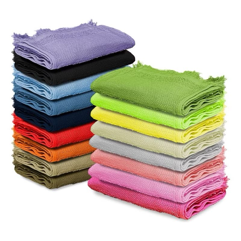 Kit 15 Toalhas Social P/ Academia Lavabo Franja Boca Mao Rosto Bordar Bebe Escolar Infantil 22x32cm