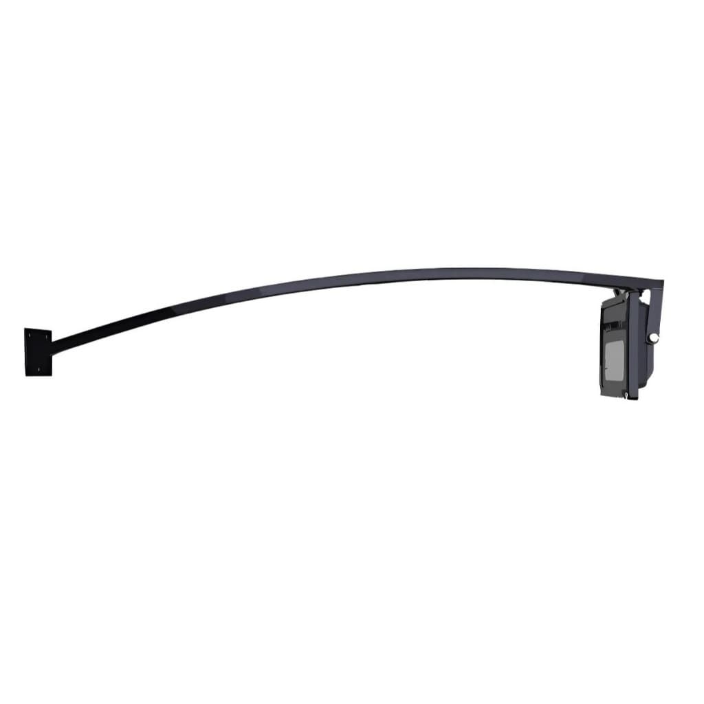 Suporte de Fachada Curvado para Refletor de Led 1m Haste Metal Aço Carbono com Pintura Eletrostática