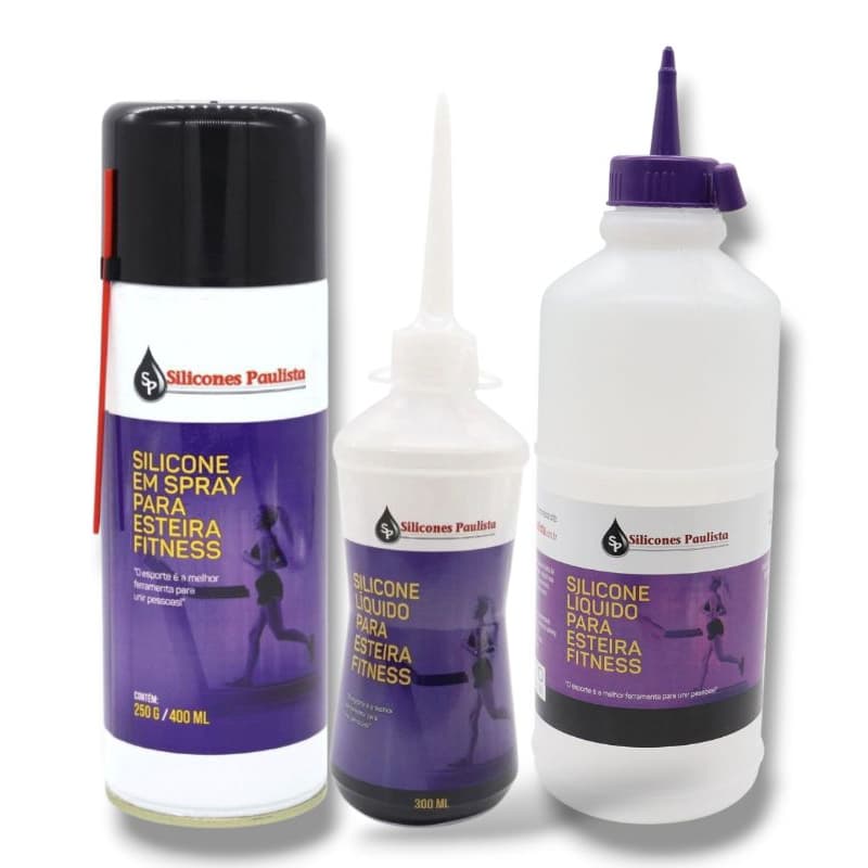 Silicone para Lubrificar Proteger Esteira Fitness - Silicones Paulista