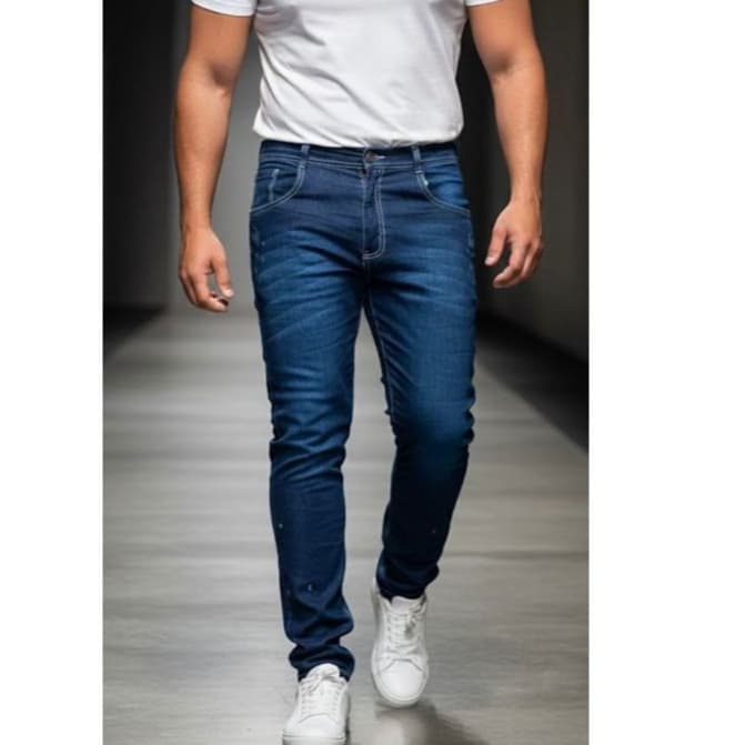 Calça Jeans Tradicional Masculina Skinny Premium  Jogador