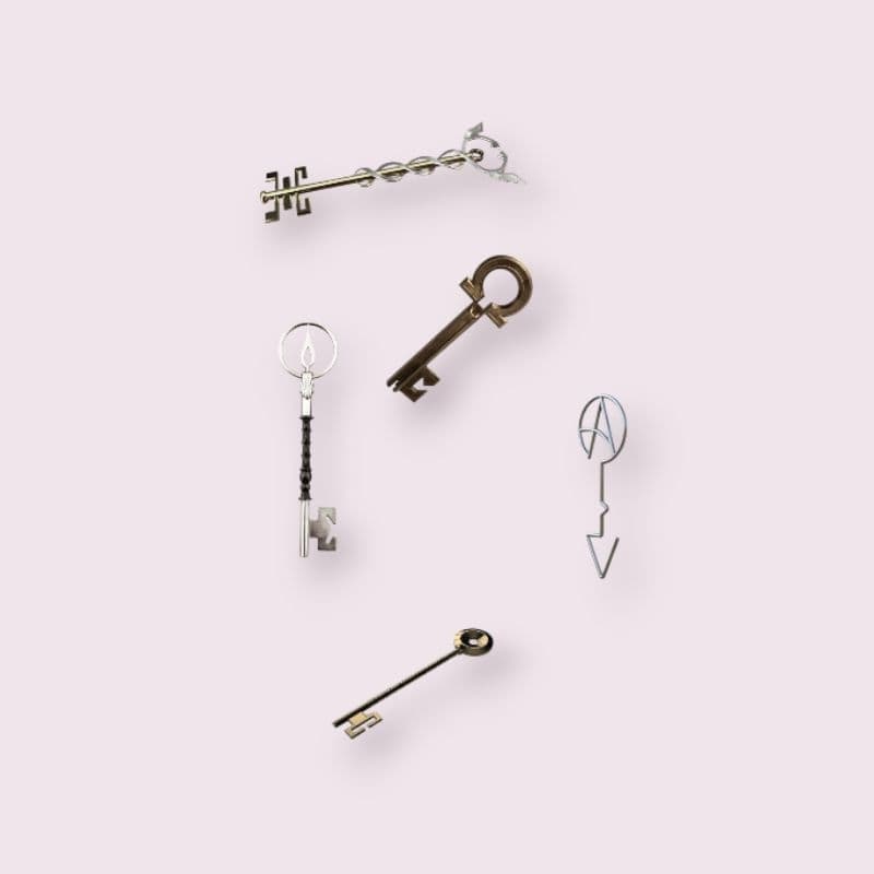 Kit 12 Chaves Série Locke & Key Netflix Locke and key Colecionável Geek Nerd