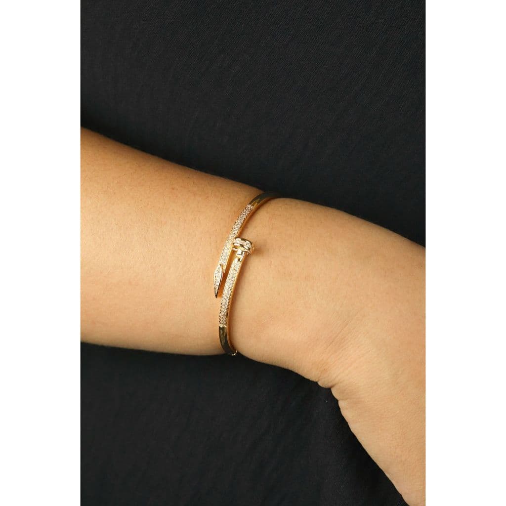 BRACELETE PREGO VIRGINIA FOLHEADO