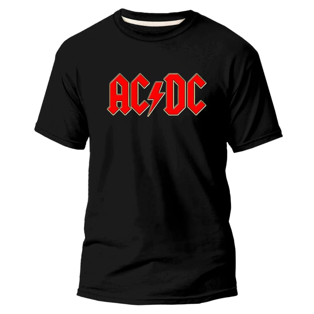 Camiseta Adulto Unissex ACDC Rock 100% Algodão