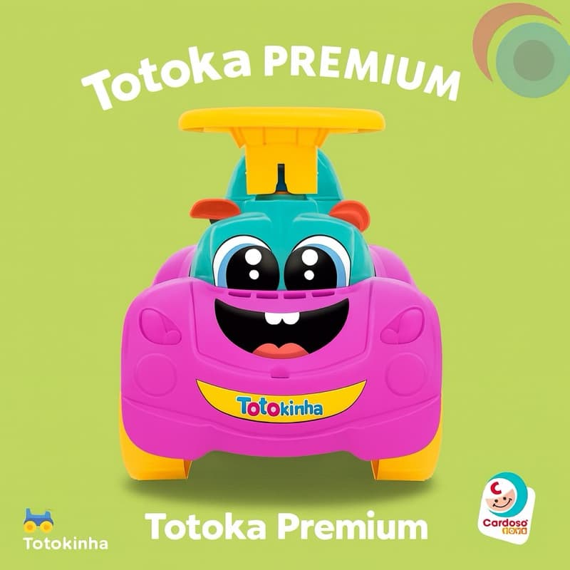 Totoka Triciclo Infantil Bebe Motoca Totokinha Sport Com Peças Geométricas Rosa Menina
