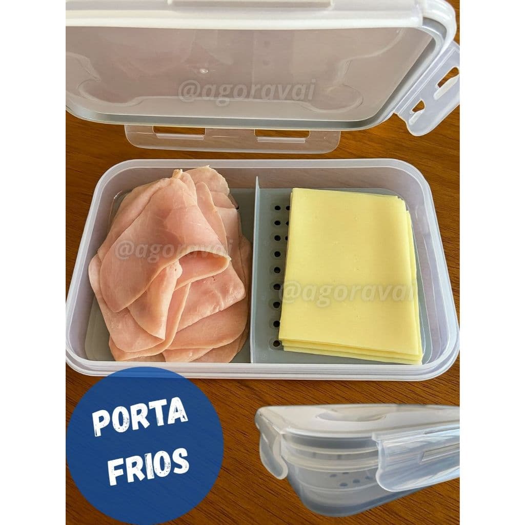 Porta Frios Hermético à Prova de Vazamentos  Conservação e Praticidade
