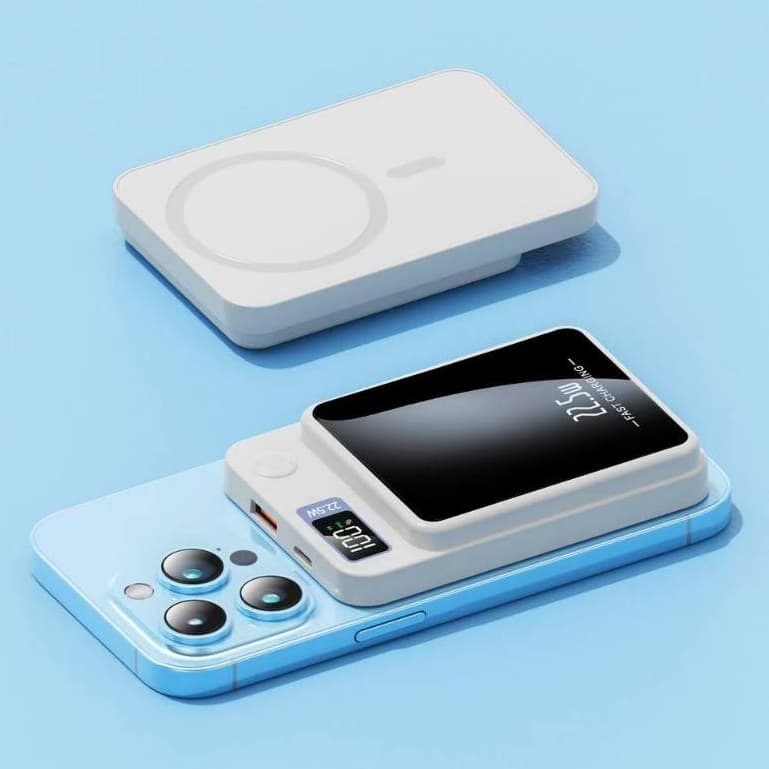 Carregador Portátil Para Iphone Indução Magsafe Powerbank 10000 mAh Battery Pack  A7