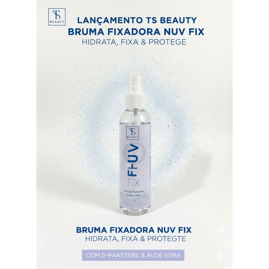 Bruma Fixadora  de Maquiagem Nuv Fix  – Com D-Pantenol e Aloe Vera 150ml