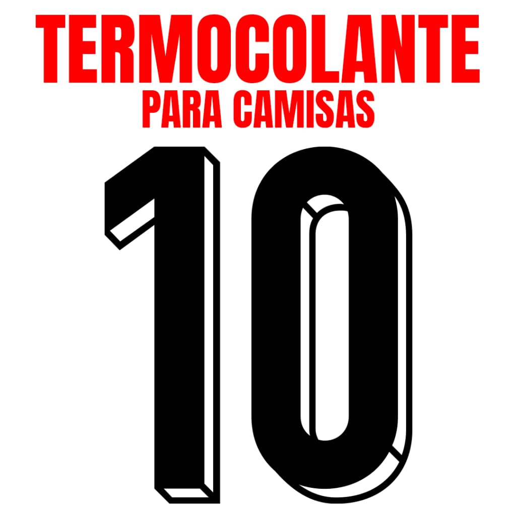 Número termocolante para personalizar camisas de futebol - DTF e adesivo