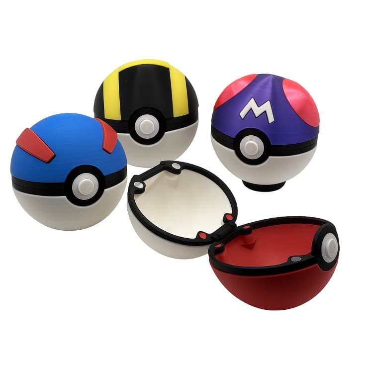 Pokébola + Suporte de Brinde | Colecionável | Abre e Fecha c/ trava magnética
