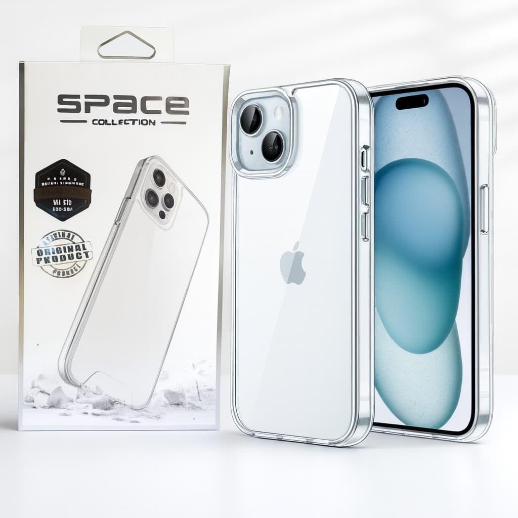 Capa iPhone Capinha Space Transparente Anti Impacto Case Apple iPhone 11 12 13 14 15 16 XR Pro Pro Max