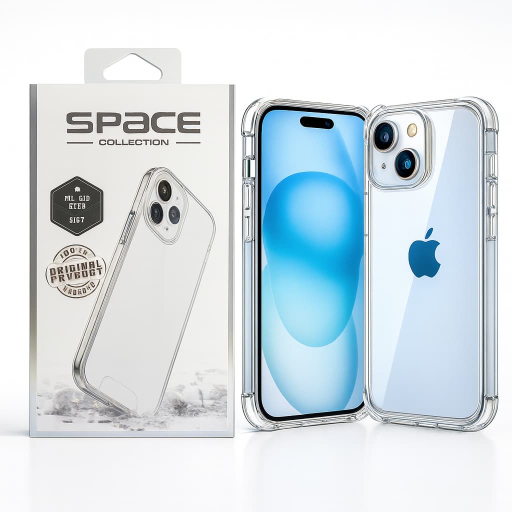 Capa Case Capinha Transparente Anti Impacto Space Para iPhone xr 11 12 13 14 15 16 17 Pro Pro Max