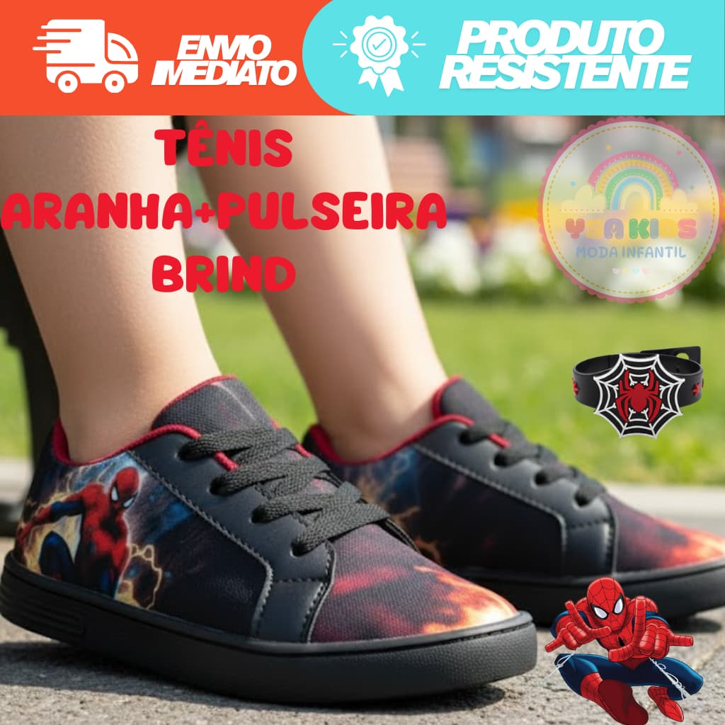 Tênis Infantil Homem Aranha Escola Envio Rápido Promoção 22 ao 33 Kids Tenis Juvenil