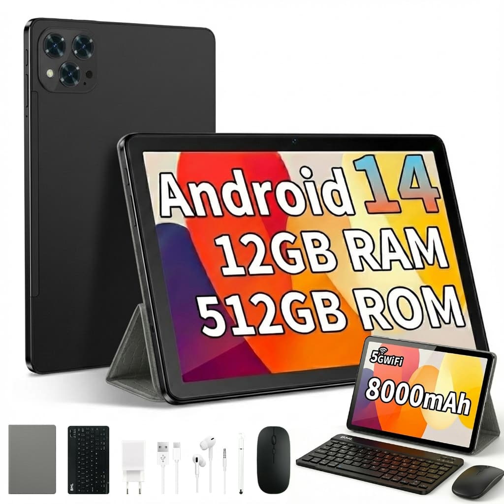 BML Tablet Pc A10 Android 14 512gb Memória 12gb Ram10 Polegadas Tablet Pc
