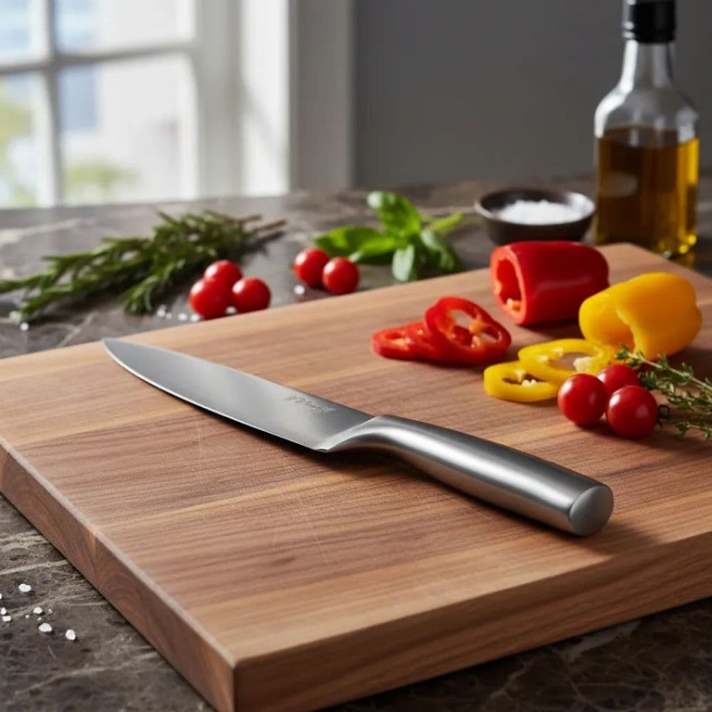 Faca Chef Solige 34cm em Oferta Churrasco Inox Messer Du Chef Profissional Qualidade Premium por Preço Baixo Oferta