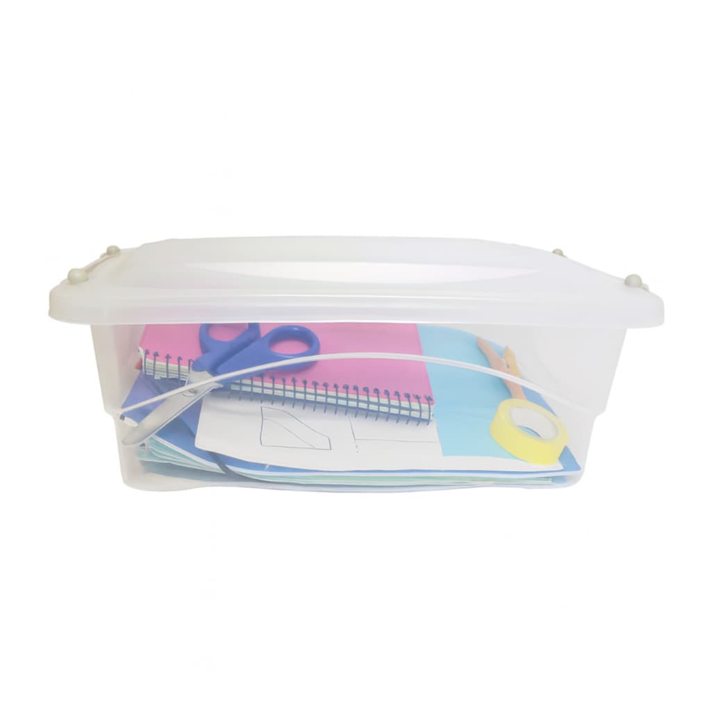 Caixa Organizadora Com Travas Pratic Box 10l Transparente