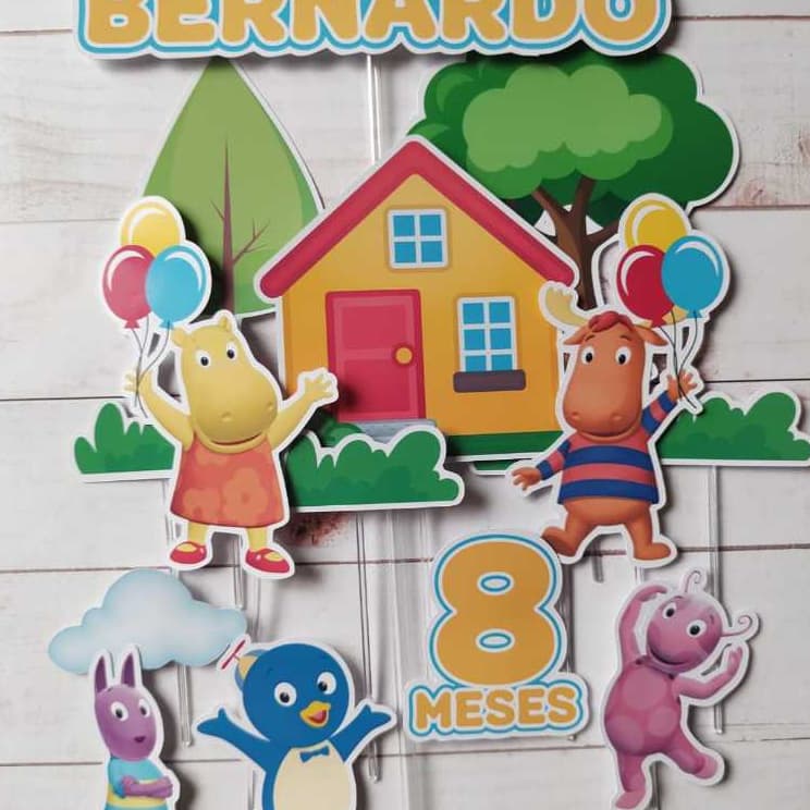 Topo de Bolo Backyardigans - Personalizado/Topo de bolo/VÁRIOS TEMAS.