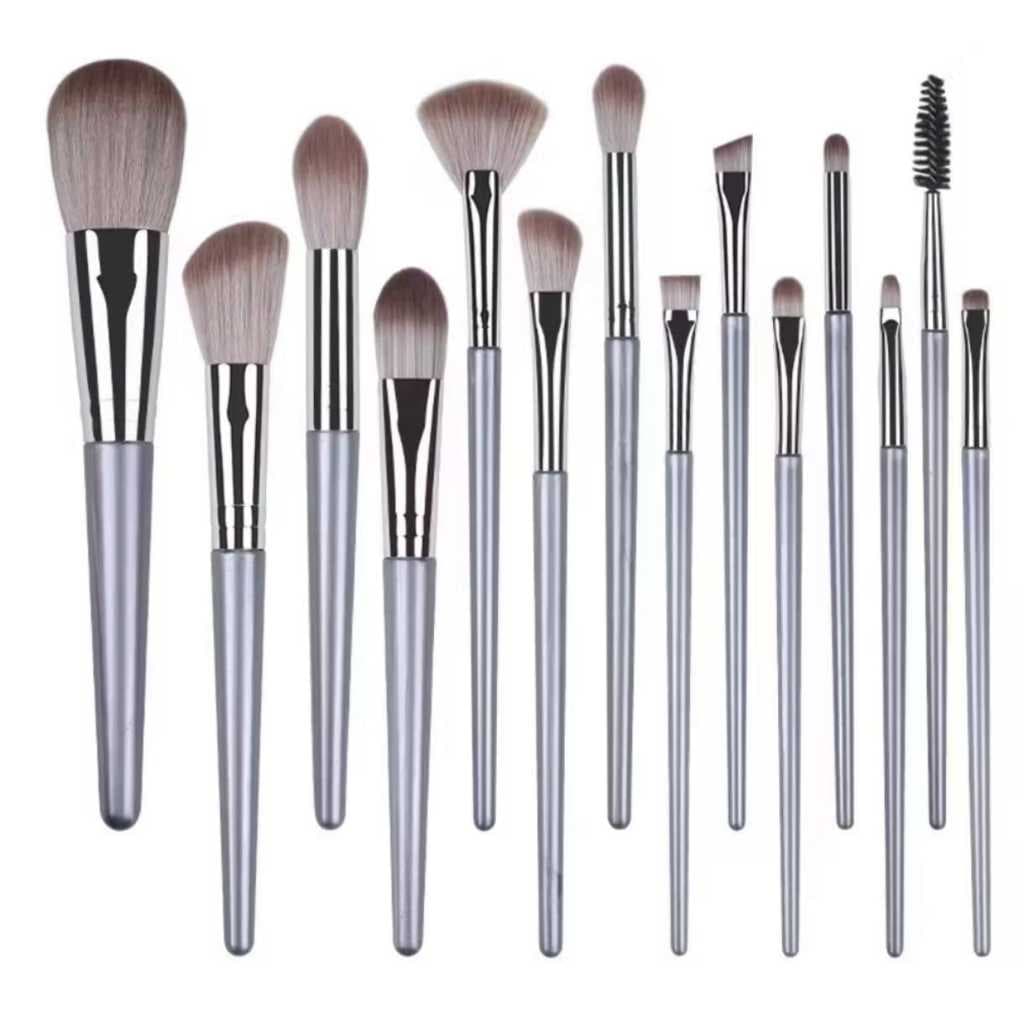 KIT 14 peças Pincéis de Maquiagem