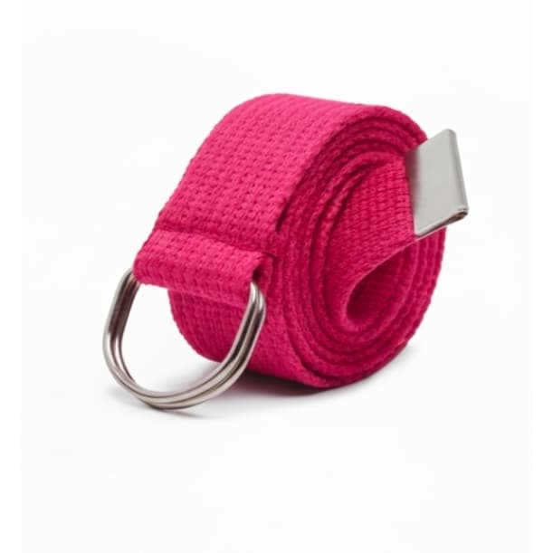 CINTO FEMININO LONA TECIDO GOGURÃO ROSA PINK ARGOLAS DUPLAS QUALIDADE PREMIUM.