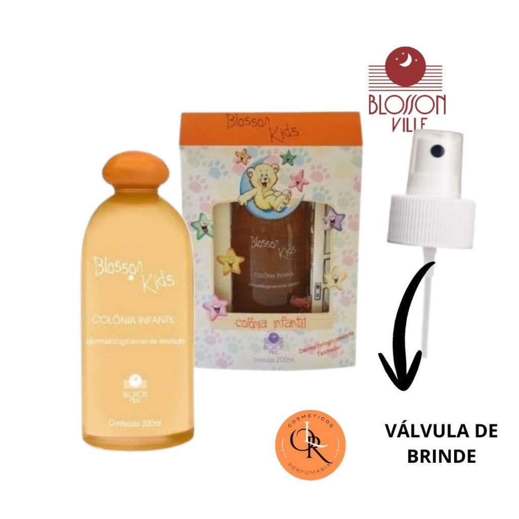 Colônia Infantil Blosson kids 200 ml LARANJINHA ORIGINAL Blosson Ville na caixa