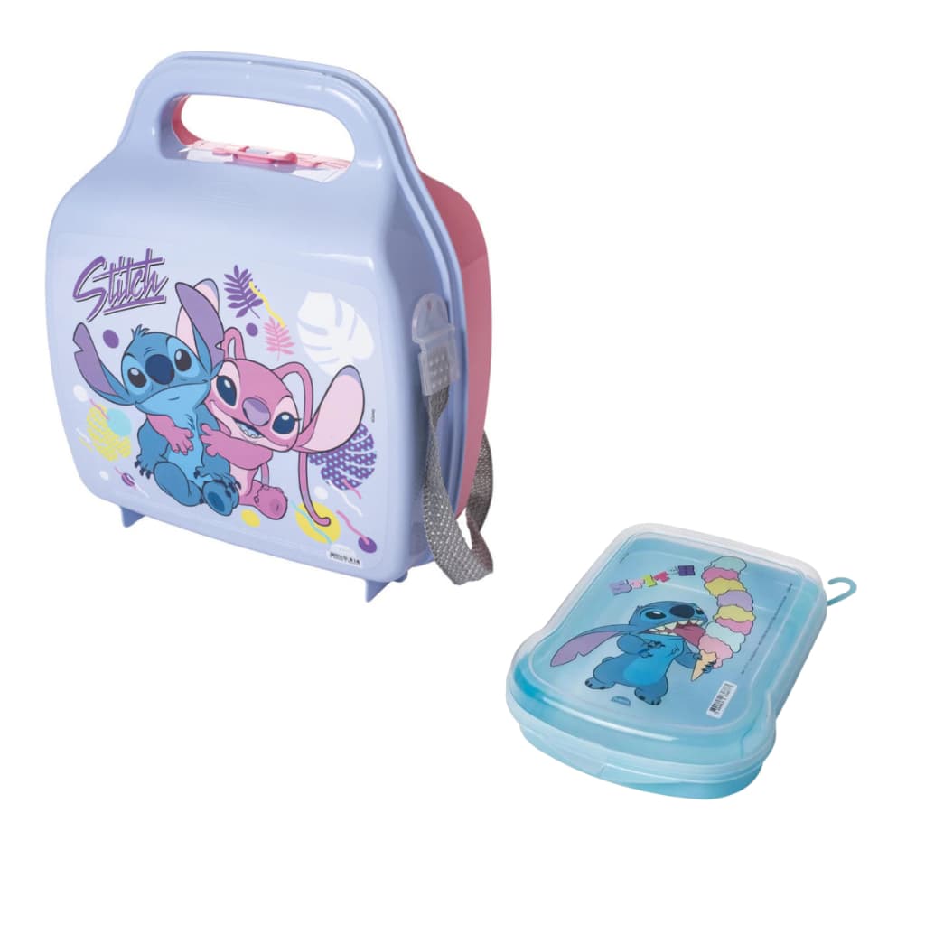 LANCHEIRA ESCOLAR INFANTIL STITCH KIT LANCHEIRA SANDUICHEIRA