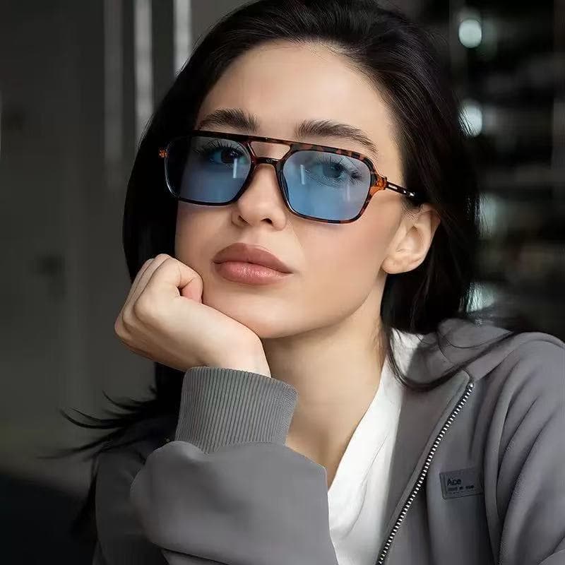 Óculos de sol haste metal elegantes retroe feminino masculino 333