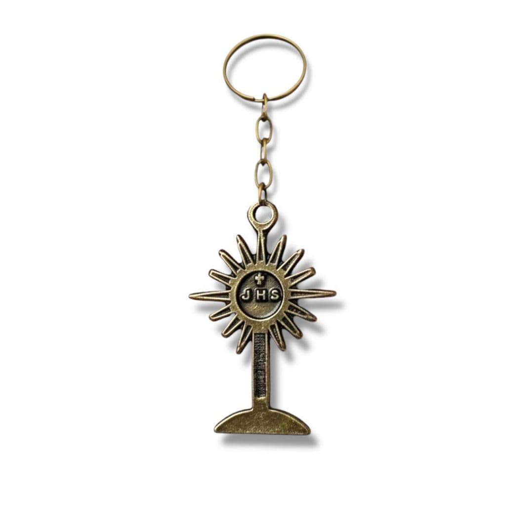 12 Chaveiros Eucaristia Jhs Calice Lembrancinha Zamak Metal