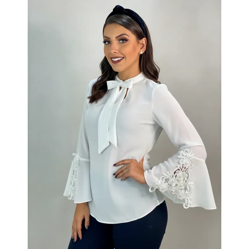 Blusa Manga Longa Feminina Plus Size Evangelica Sku:bmlp12