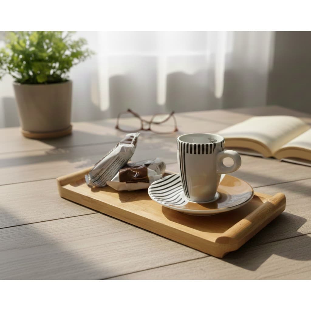 Bandeja Bambu PEQUENA 28x13cm - Café Individual, Lavabo, Petiscos - Mimo Style Ecokitchen