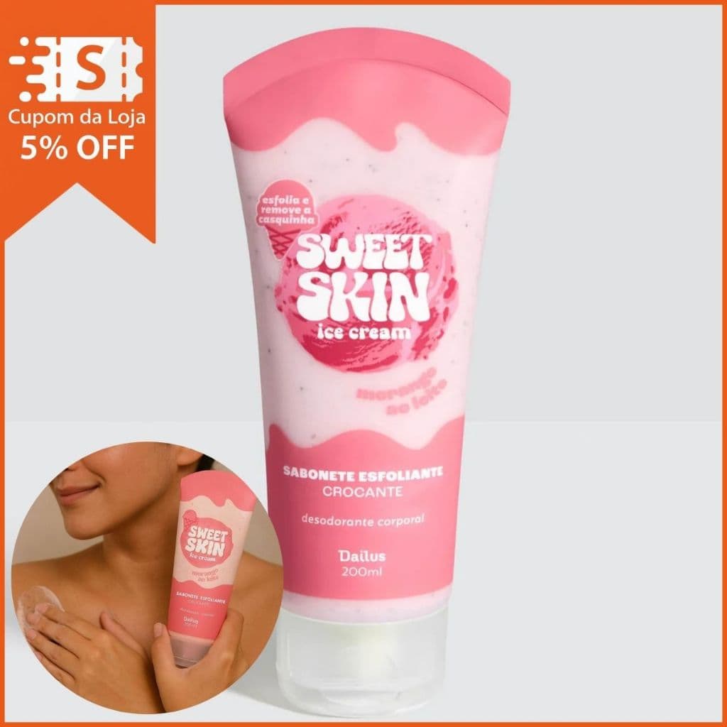 Sabonete Esfoliante Dailus Sweet Skin 200ml