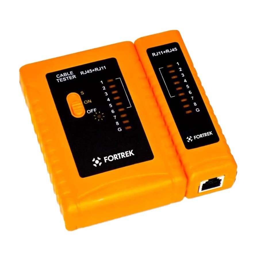 Testador de Cabos Lan RJ11/45 Fortrek TCF101