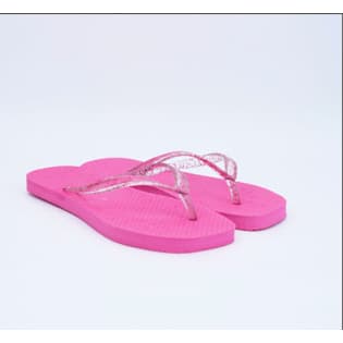 24 pares Chinelo Rosa preto branco azul Infantil Feminino Borracha tiras gliter com filete