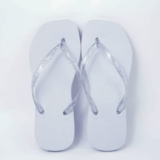 24 pares Chinelo Rosa branco preto azul Infantil Feminino Borracha tiras gliter com filete