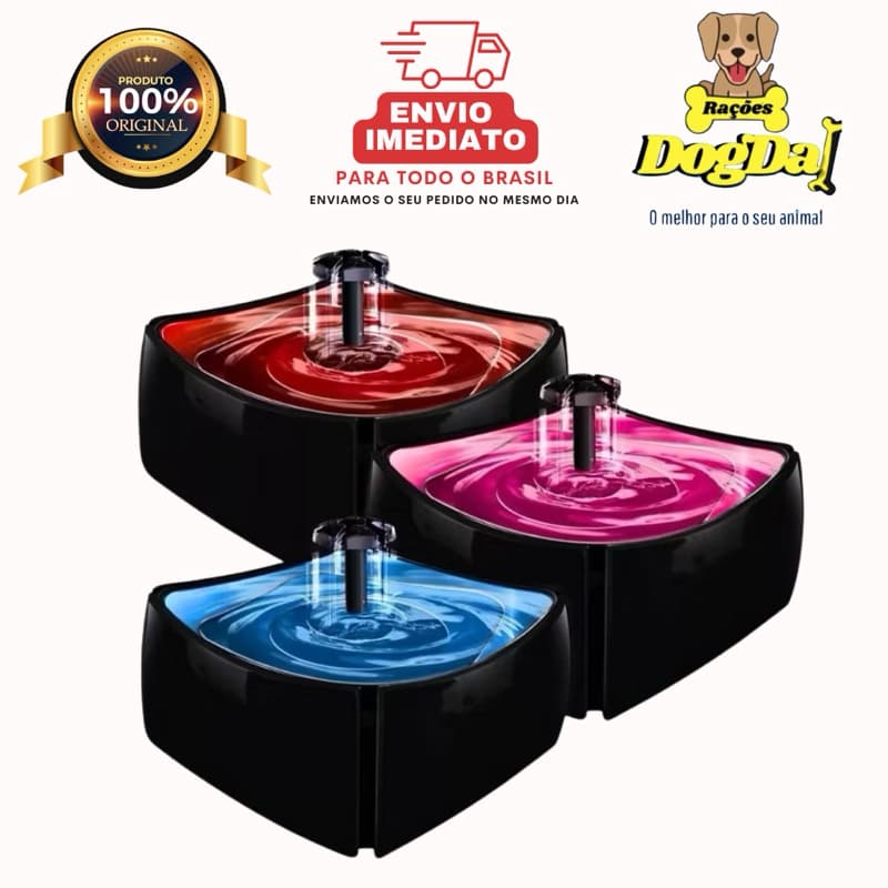 Bebedouro Automático Fonte Água Cachorro Gato 1 litro