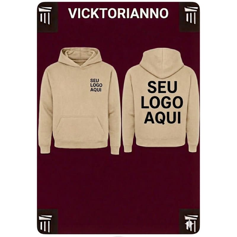 MOLETOM unissex com bolso canguru e capuz