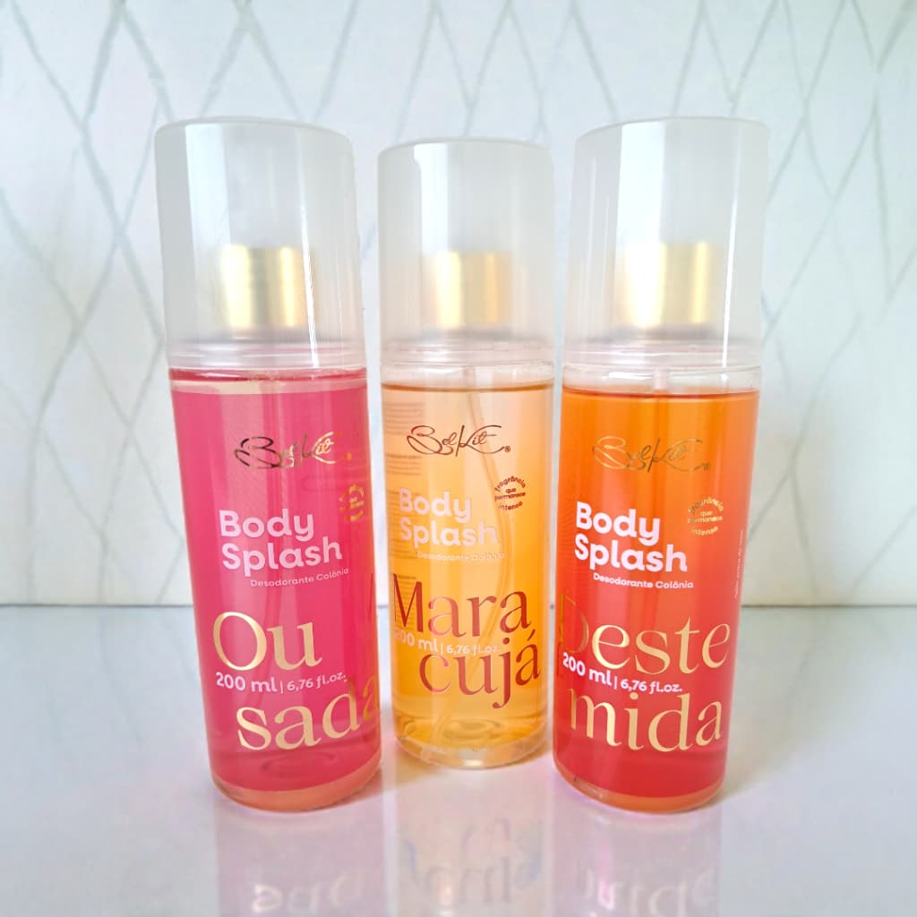 Body Splash Ousada, Destemida, Maracujá - Belkit 299ml - Alta Fixação, Perfumaria Fina, Dia a Dia