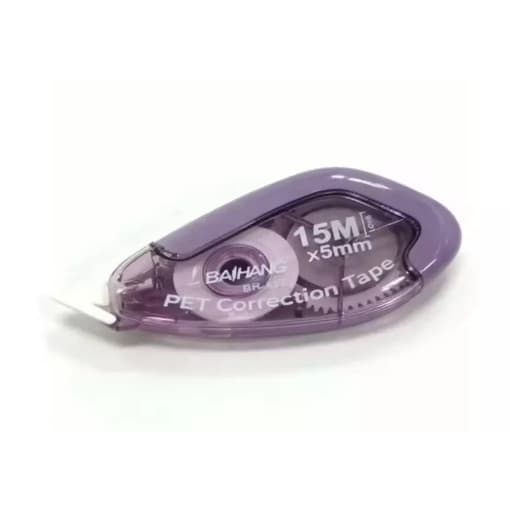 Kit 3/6 Fitas Corretivas 15m Escolar – Verde e Roxo e colorido
