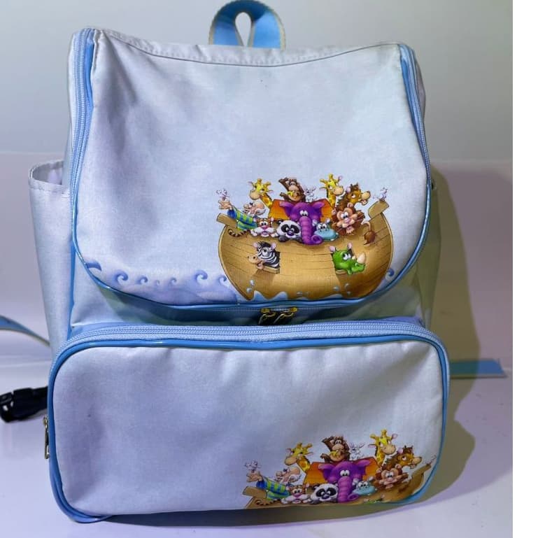 Miochila 34,5x26 escolar infantil arca de Noé personalizada