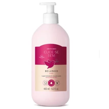 Loção Desodorante Hidratante Corporal , Refil Hid., Antitraspirante Rolon Cuide-se Bem Beijinho 400ml - O Boticário
