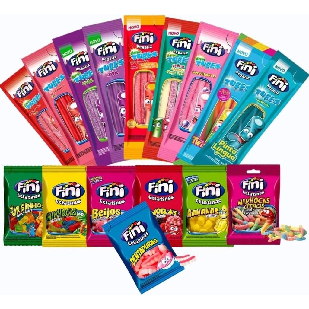 Kit 24 a 60 Pacotes Bala Fini Sabores Variados-BLACK FRIDAY DA FINI