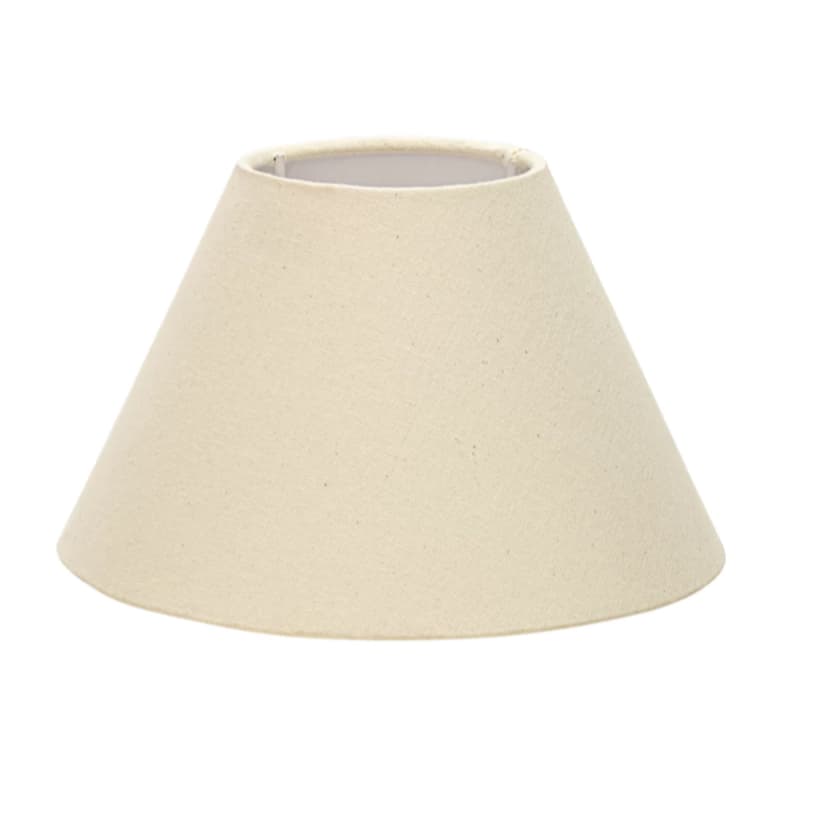 Kit 2 Cúpula De Abajur Arruela luminária Cone Tecido Algodão Acetato Soquete Nacional 8x20x13
