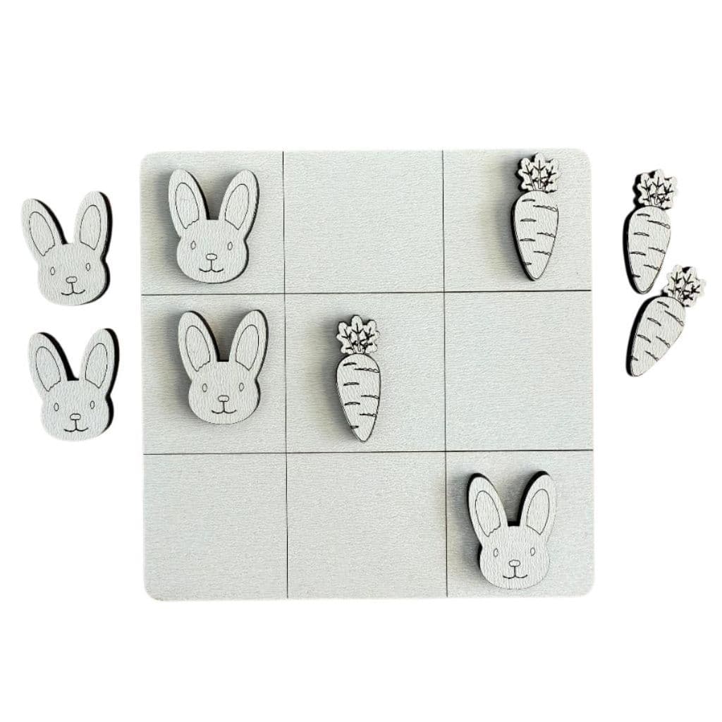 Kit 10/15/20/30 Unidades Jogos Velha Coelho Páscoa Cenoura MDF Lembrancinha Brinquedo