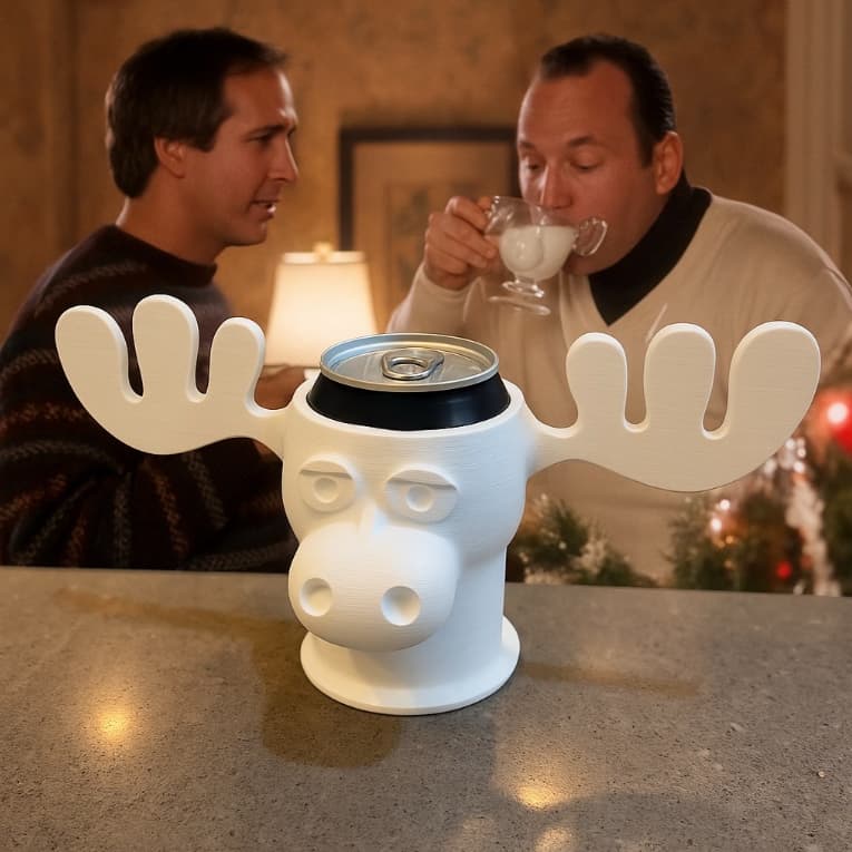 Muggora PortaLata de Alce de Natal 355ML Recipiente Varias Cores