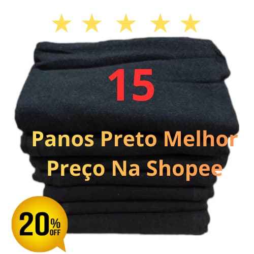 Kit 15 Toalha Salão De Beleza Estetica Tam 40x70cm Branca Preta