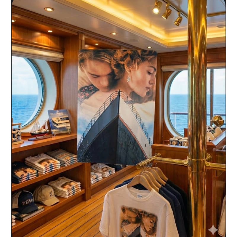 Camiseta unissex Titanic em malha